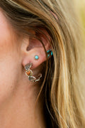 Scalloped Heart Hoops